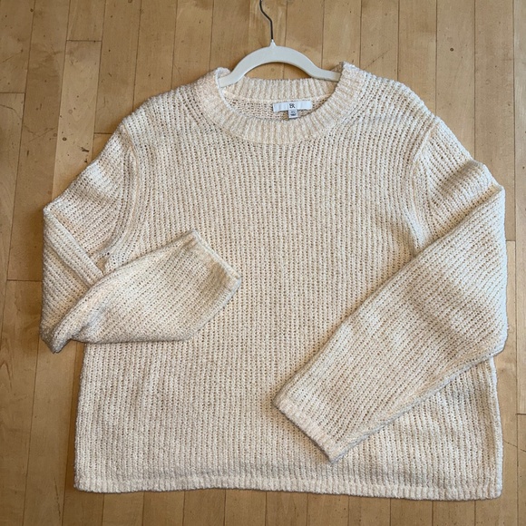 Banana Republic cream knit sweater, XL,  PG1432 - Picture 2 of 5